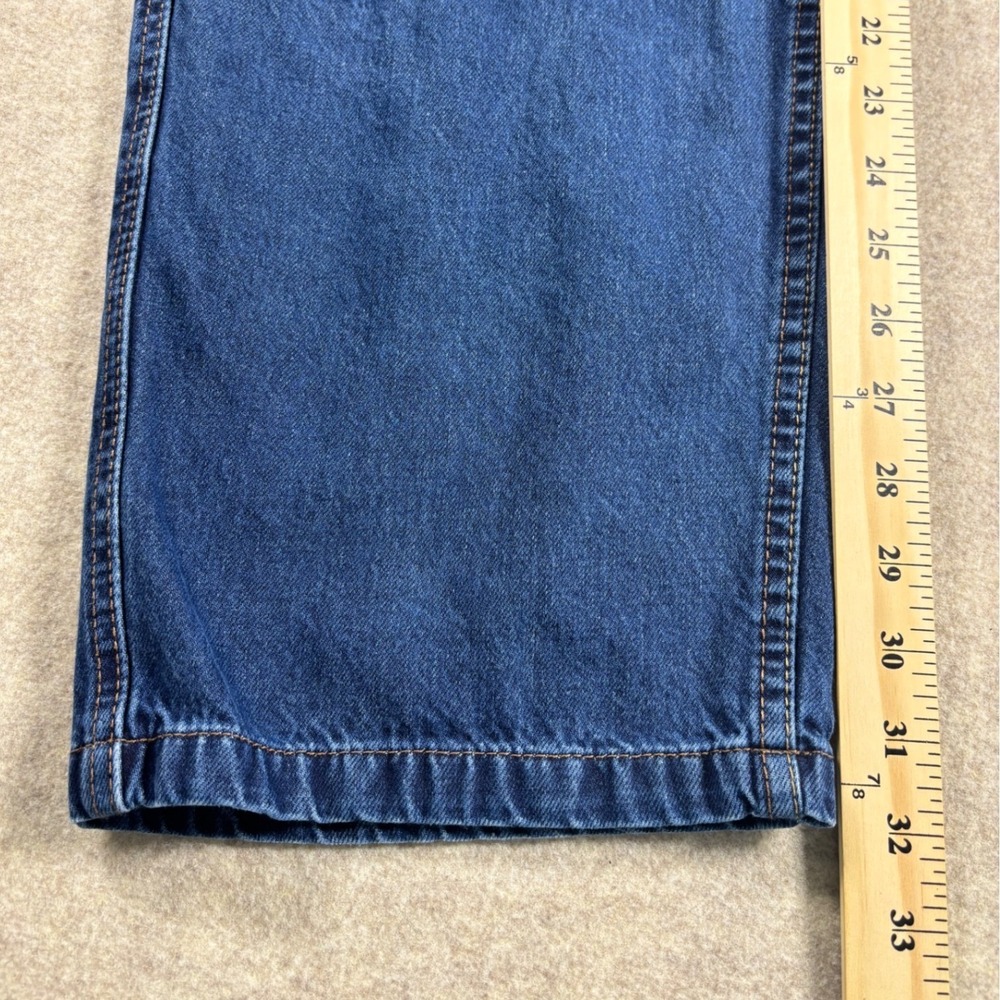 Empyre Loose Fit Skate Jeans Blue Denim Mens Baggy Streetwear Y2K Relaxed 36x30 - Picture 3 of 9